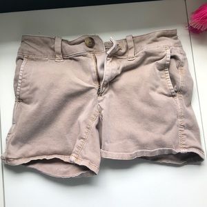 Tan American eagle shorts